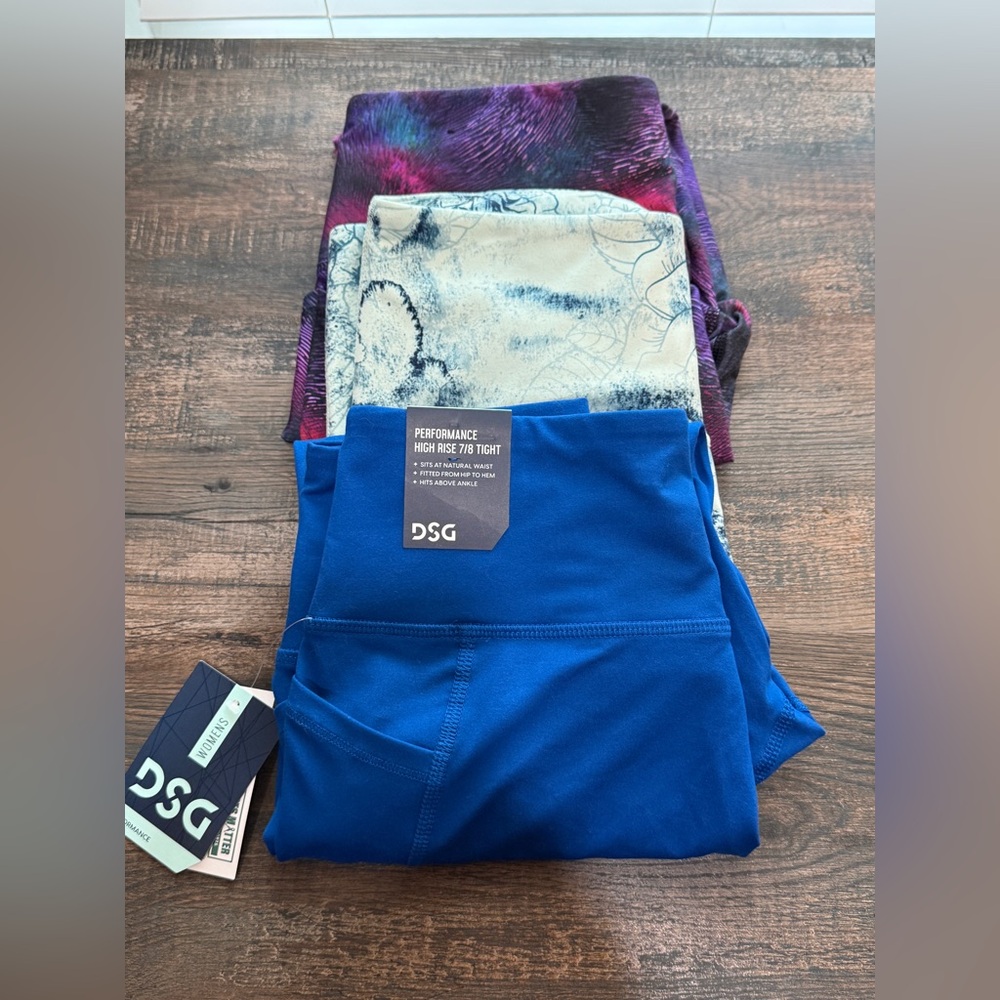 DSG Activewear Tights in Blue and Multicolor